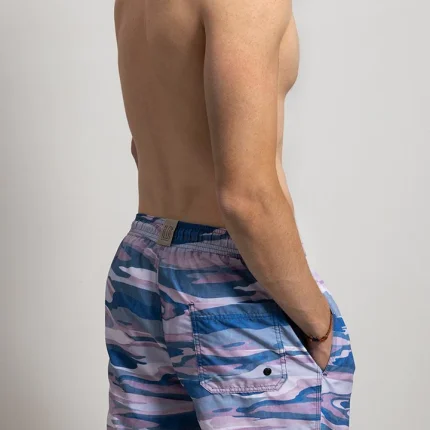Ilot Short Swim Shorts Camouflaged Print Blue Lilac 2