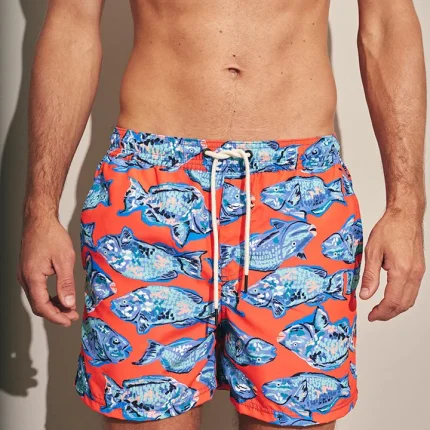 Ilot Short Swim Shorts Red Blue 1